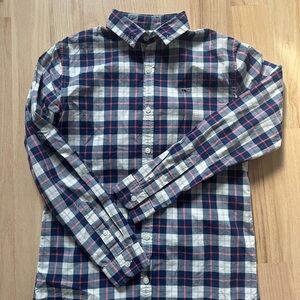 Boys large (16) whale button down shirt by vineyard vines.